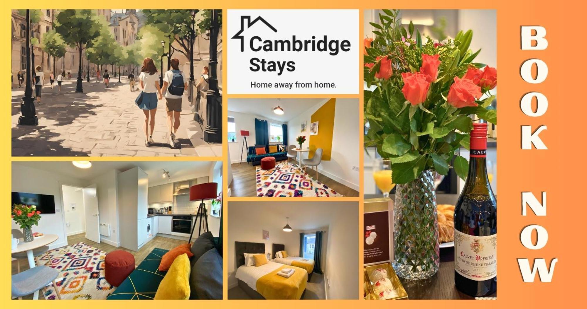 Cambridge Stays Central Apart Hotel 1Br Flats-Easy Walk To City Centre-Parking CBG Exterior foto