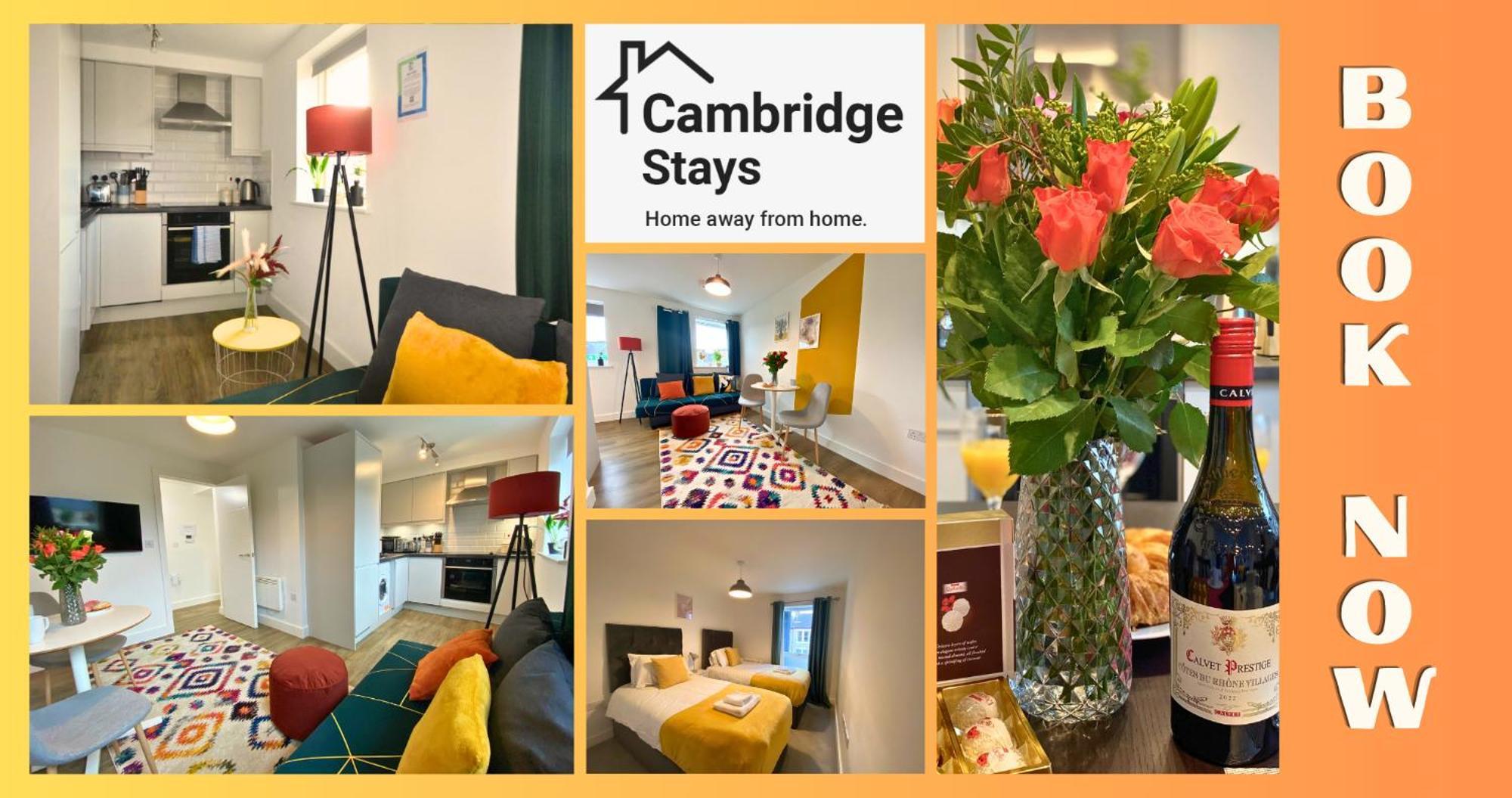 Cambridge Stays Central Apart Hotel 1Br Flats-Easy Walk To City Centre-Parking CBG Exterior foto